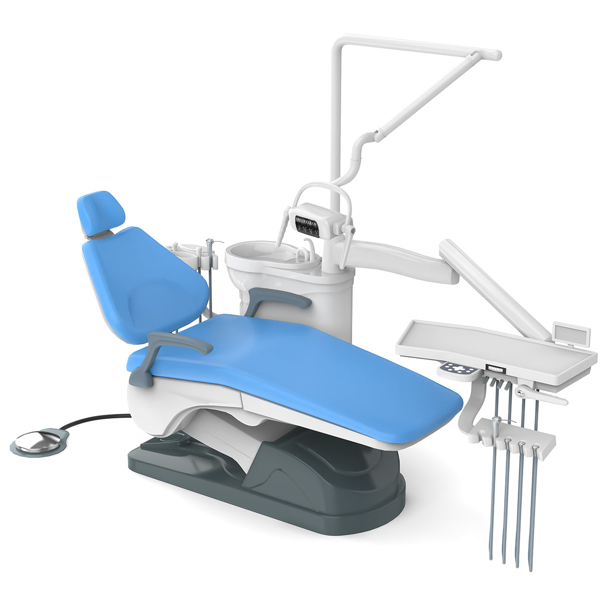 blue dental chair