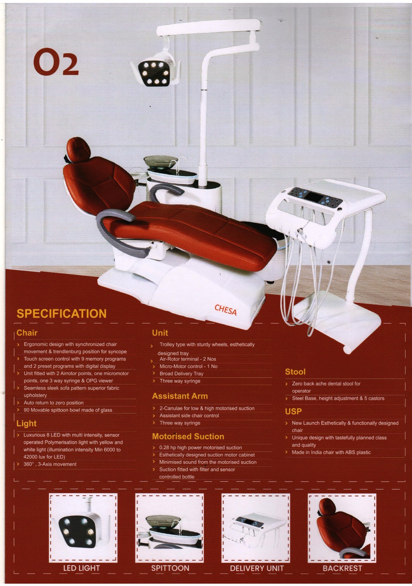 chesa dental chair price