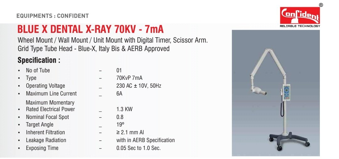 confident dental x ray machine price