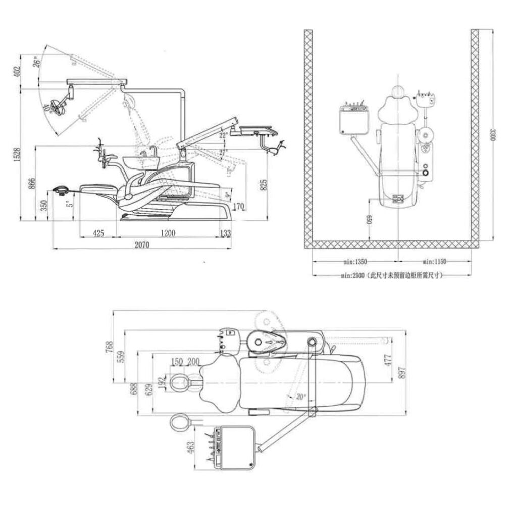 Dental Chair Dimensions In Feet for Dental Clinics: Sourcing & Price Guide 2026