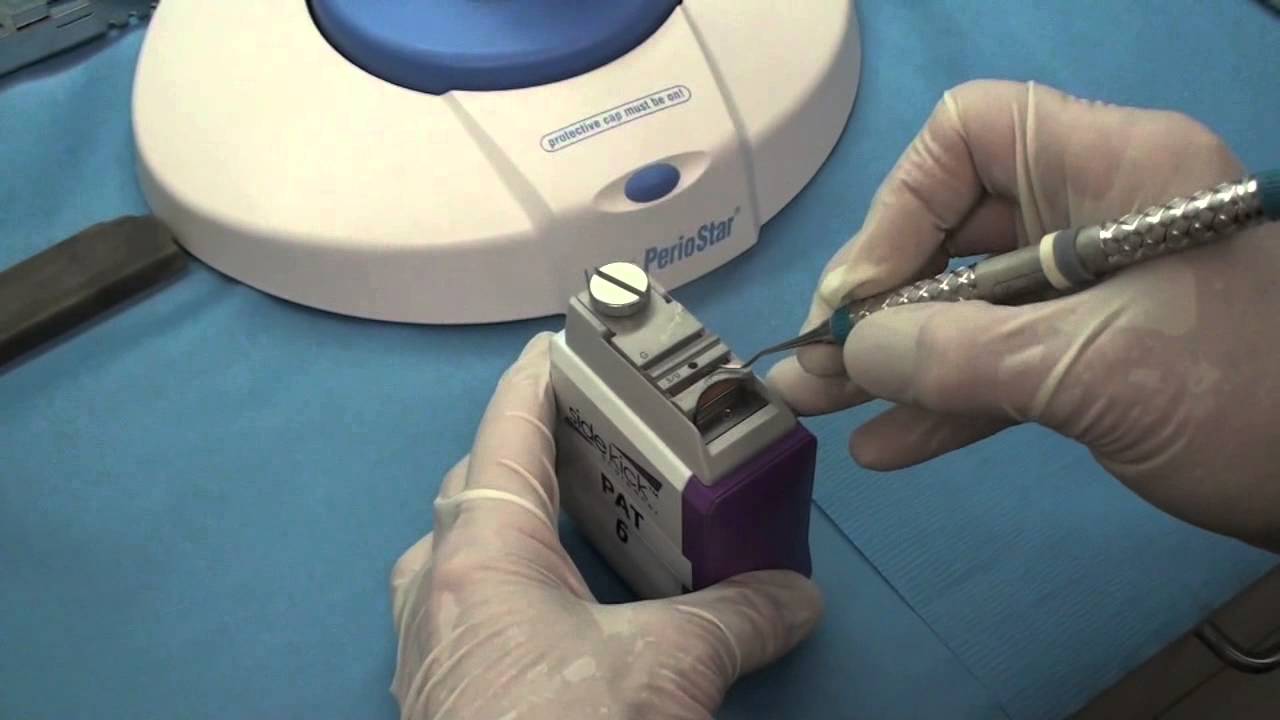 dental hygiene instrument sharpening machine