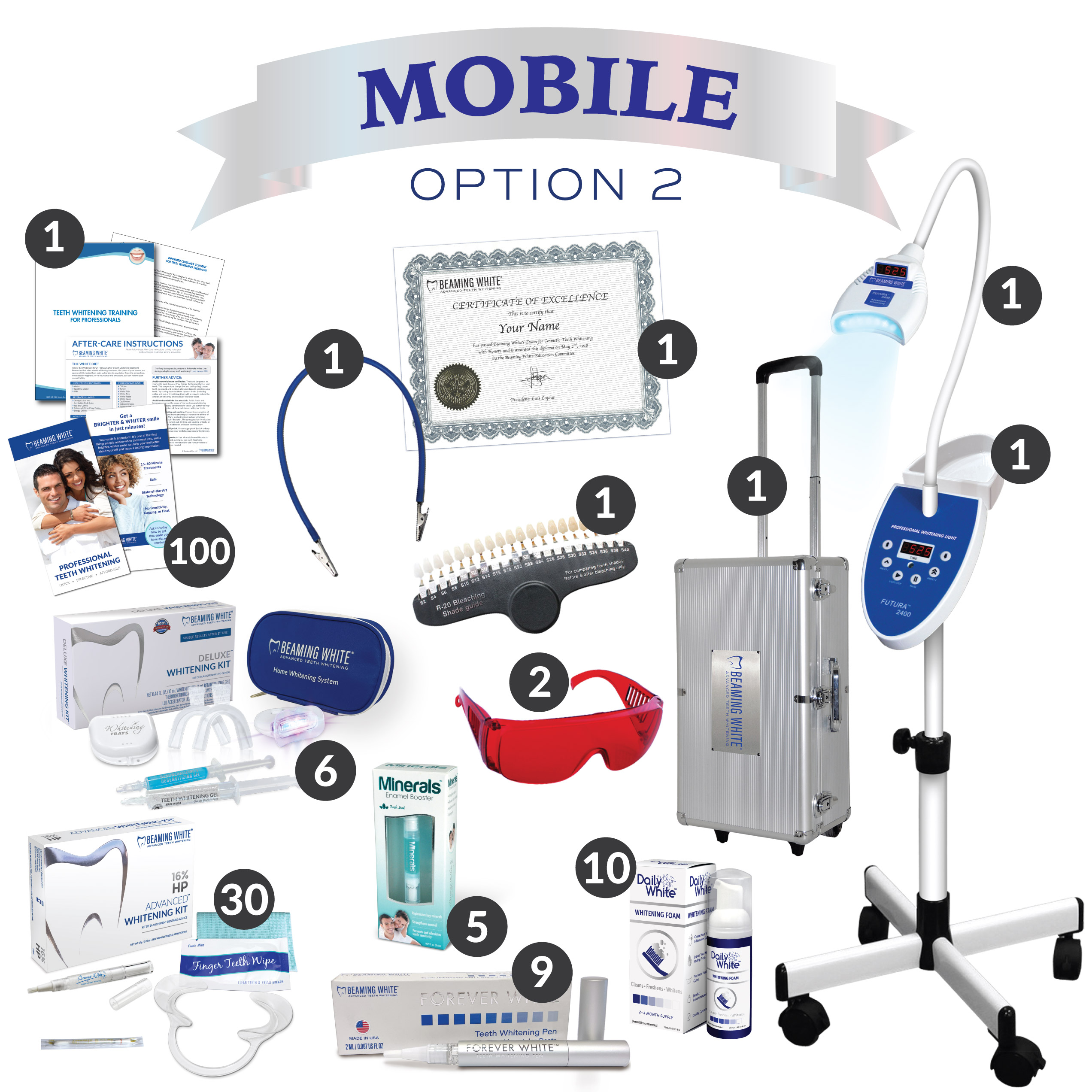 dental mobile teeth whitening machine