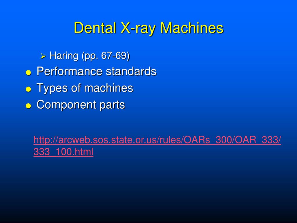 dental x ray machine slideshare