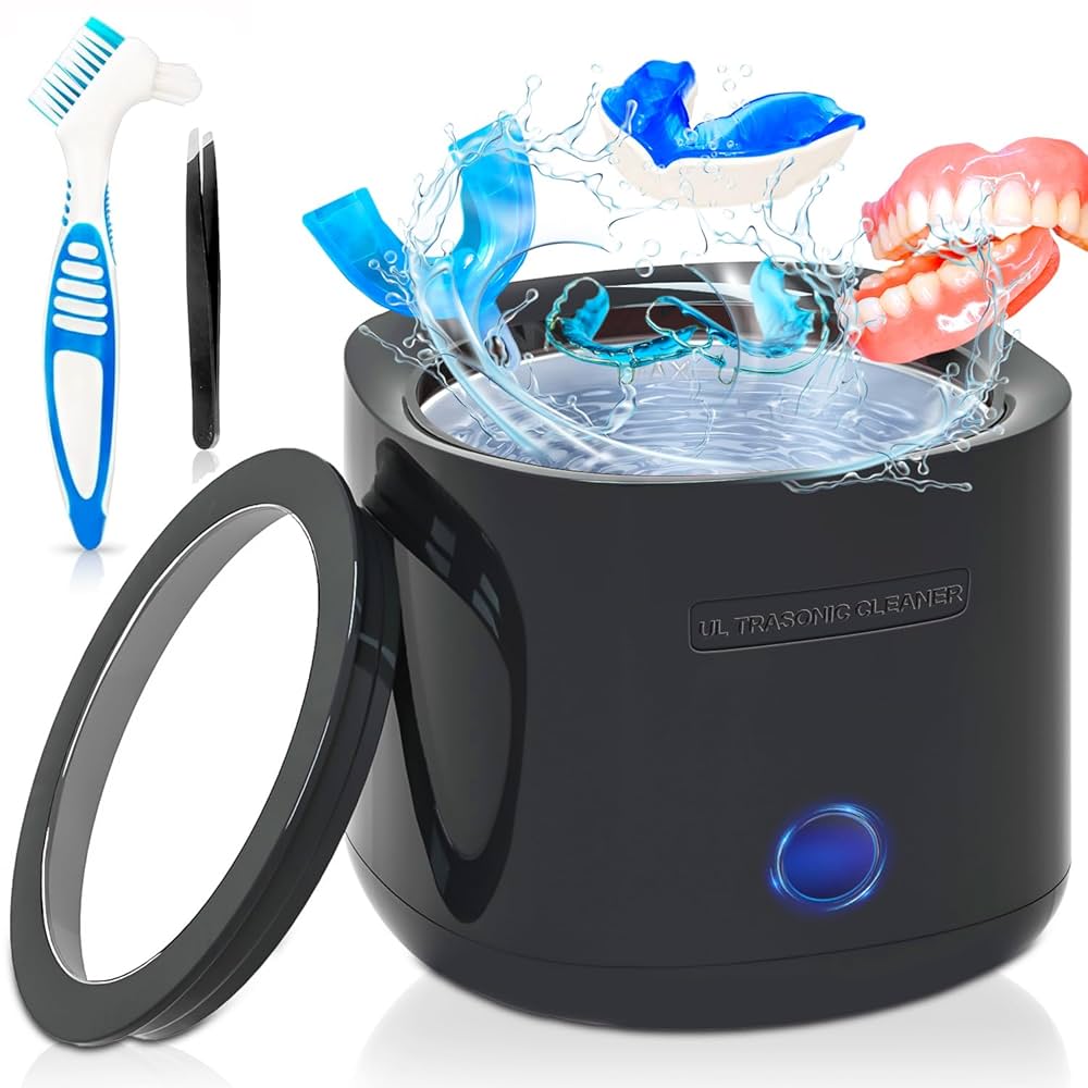 false teeth cleaning machine