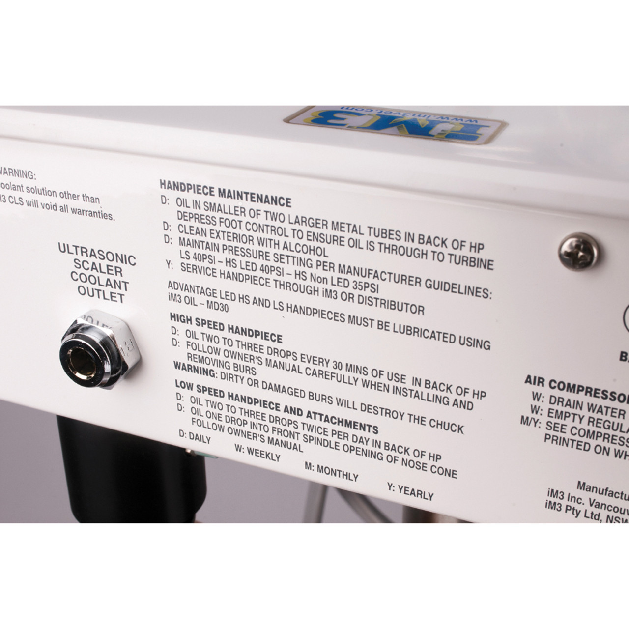 im3 elite dental machine